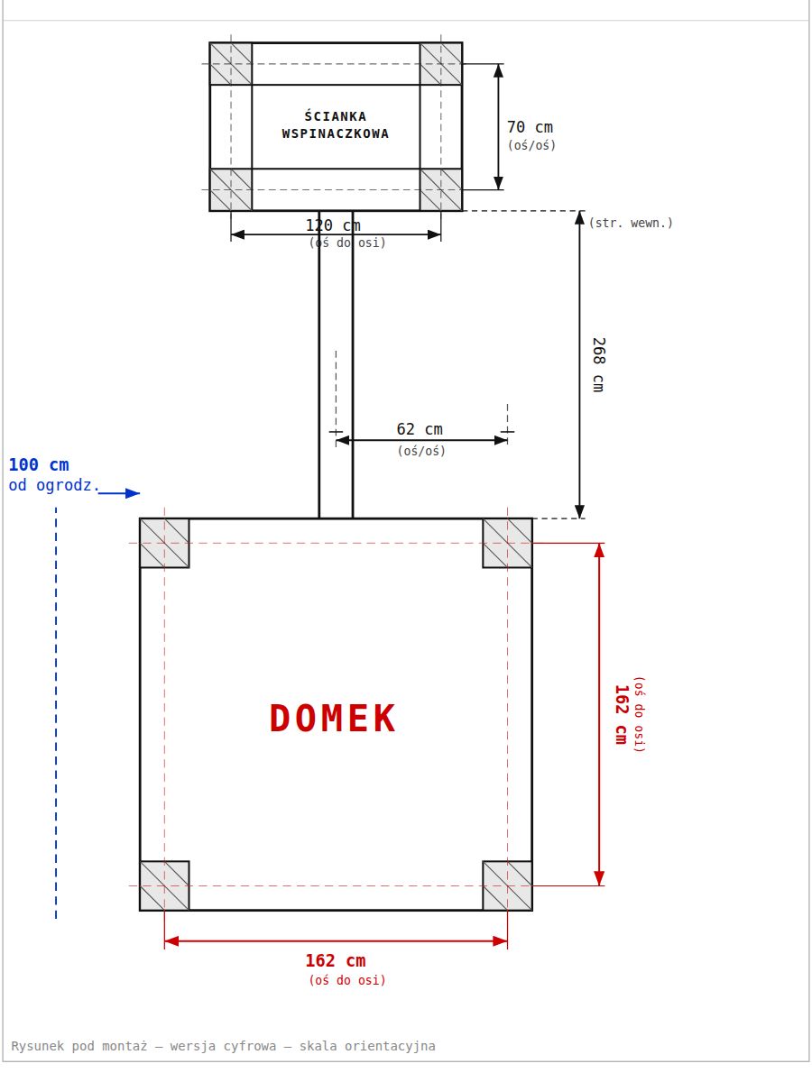 Rysunek techniczny z wymiarami